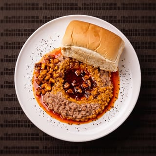 Ewa Agoyin with Bread