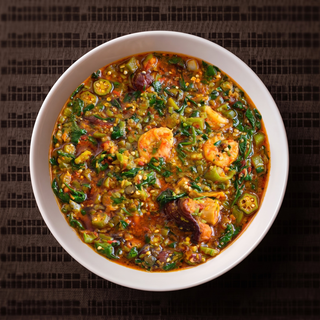 Okra Soup with Meats Only