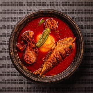 Palmnut Soup with Fufu