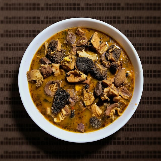 Pepper Soup with Assorted Meats.
